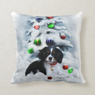 Cavalier King Charles Spaniel Christmas Cushion