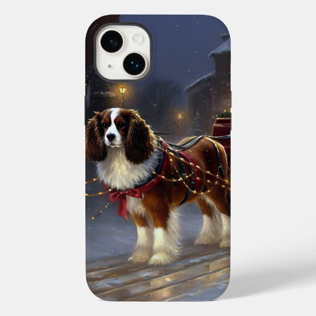 Cavalier King Charles Spaniel Christmas Festive  Case-Mate iPhone Case (Back)