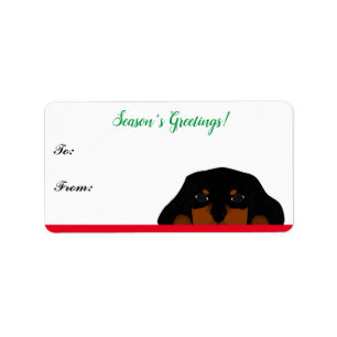 Cavalier King Charles Spaniel Christmas Gift Tag
