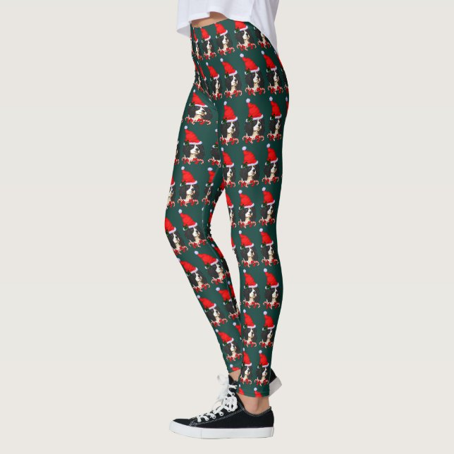 Cavalier King Charles Spaniel Christmas   Leggings (Left)