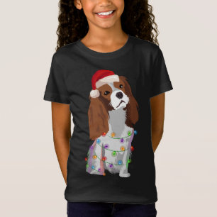 Cavalier King Charles Spaniel Christmas Lights Xma T-Shirt