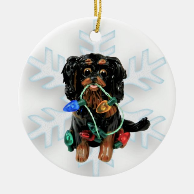 Cavalier King Charles Spaniel Christmas ornament (Front)