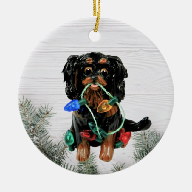 Cavalier King Charles Spaniel Christmas ornament (Front)