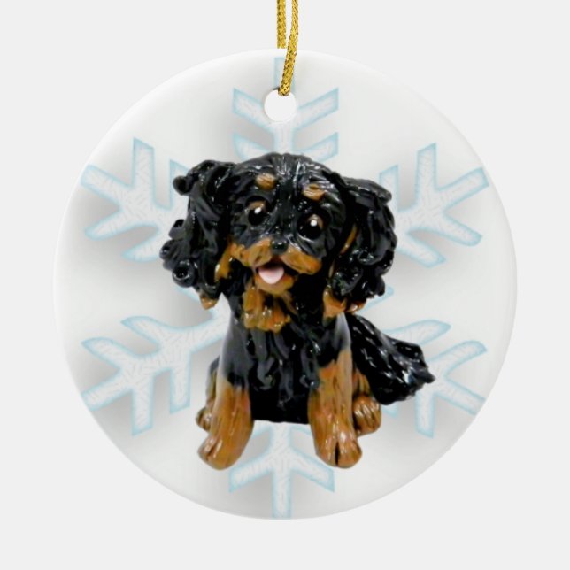 Cavalier King Charles Spaniel Christmas ornament (Front)