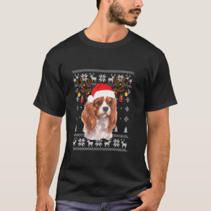 Cavalier King Charles Spaniel Christmas Reindeer P T-Shirt