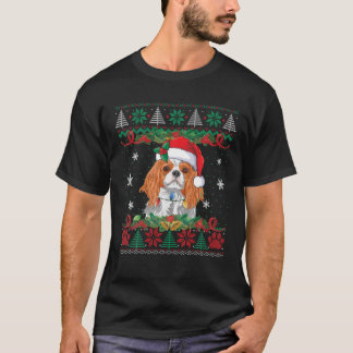 Cavalier King Charles Spaniel Christmas Santa Ugly T-Shirt