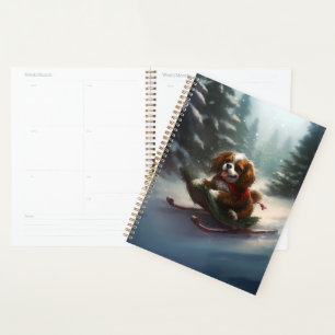 Cavalier King Charles Spaniel Christmas snow Planner