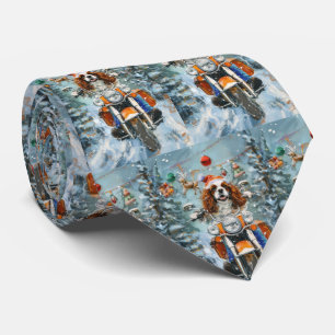 Cavalier King Charles Spaniel Christmas Tie