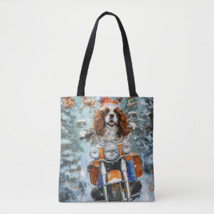 Cavalier King Charles Spaniel Christmas Tote Bag