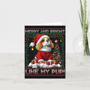 Cavalier King Charles Spaniel Christmas Tree Decor Thank You Card