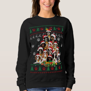 Cavalier King Charles Spaniel Christmas Tree Ugly Sweatshirt