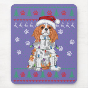 Cavalier King Charles Spaniel Christmas Ugly Sweat Mouse Mat