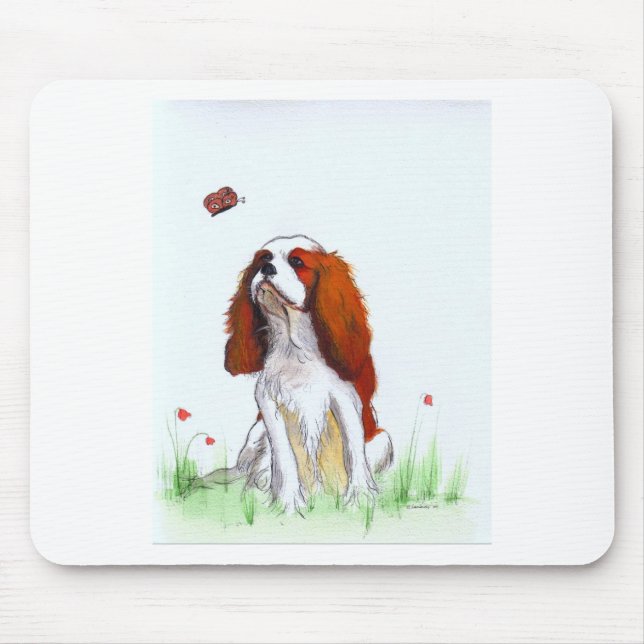 Cavalier King Charles Spaniel CKC Mouse Mat (Front)