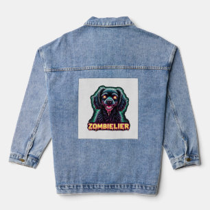 Cavalier King Charles Spaniel CKCS Zombie Dog Hall Denim Jacket