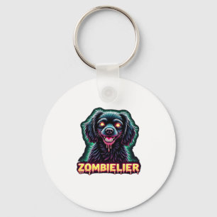 Cavalier King Charles Spaniel CKCS Zombie Dog Hall Key Ring