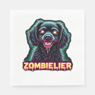 Cavalier King Charles Spaniel CKCS Zombie Dog Hall Napkin
