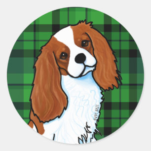 Cavalier King Charles Spaniel Classic Round Sticke Sticker