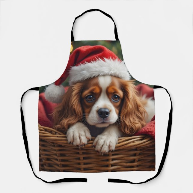 Cavalier King Charles Spaniel Cozy Basket Apron (Front)