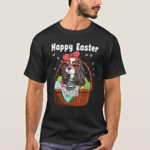 Cavalier King Charles Spaniel Cute Happy Easter Eg T-Shirt