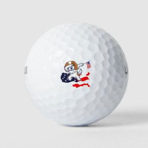 Cavalier King Charles Spaniel Dab Dance Golf Balls