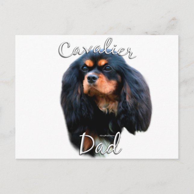 Cavalier King Charles Spaniel Dad 2 Postcard (Front)