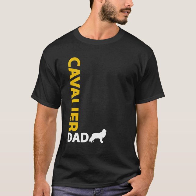 Cavalier King Charles Spaniel Dad T-Shirt (Front)