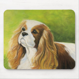 "Cavalier King Charles Spaniel" Dog Art Mouse Pad