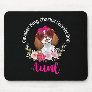 Cavalier King Charles Spaniel Dog Aunt Floral Vale Mouse Mat