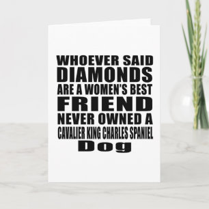 CAVALIER KING CHARLES SPANIEL DOG BEST FRIEND DESI CARD