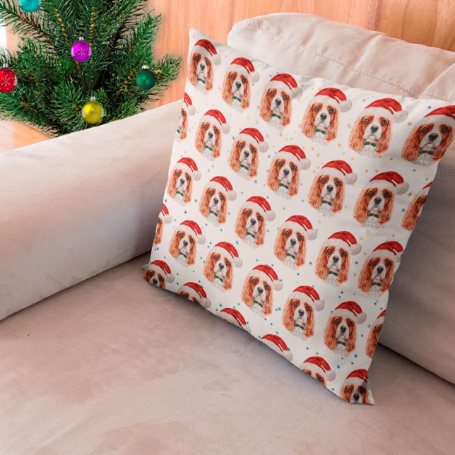 Cavalier King Charles Spaniel Dog Breed Christmas Cushion (Creator Uploaded)
