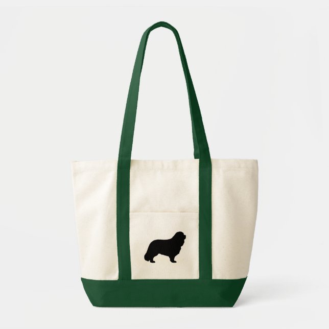 Cavalier King Charles Spaniel Dog Breed Silhouette Tote Bag (Front)