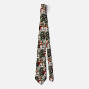 Cavalier King Charles Spaniel Dog Christmas Tie