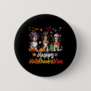 Cavalier King Charles Spaniel Dog Halloween Christ 6 Cm Round Badge
