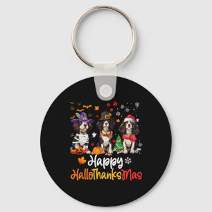 Cavalier King Charles Spaniel Dog Halloween Christ Key Ring