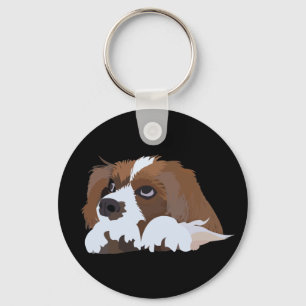 Cavalier King Charles Spaniel Dog Key Ring