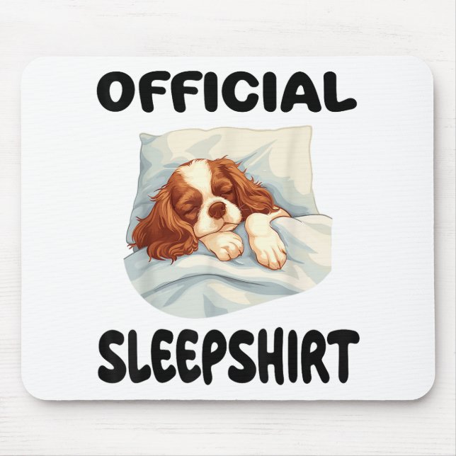 Cavalier King Charles Spaniel Dog Official Sleepsh Mouse Mat (Front)