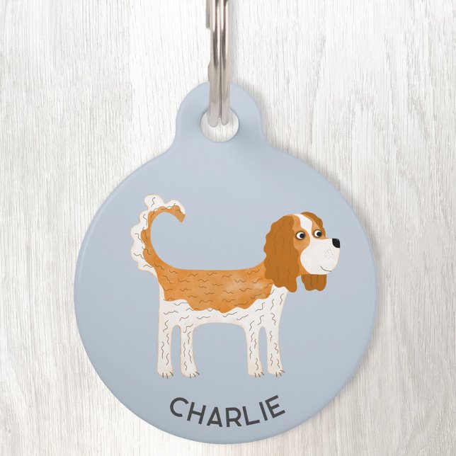 Cavalier King Charles Spaniel Dog Personalised Pet Tag (Creator Uploaded)