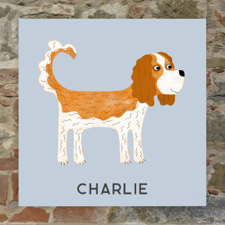 Cavalier King Charles Spaniel Dog Personalised Poster