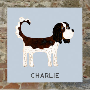 Cavalier King Charles Spaniel Dog Personalised Poster