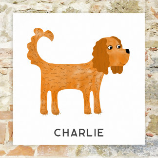 Cavalier King Charles Spaniel Dog Personalised Poster
