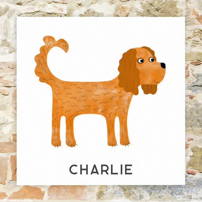 Cavalier King Charles Spaniel Dog Personalised Poster (Creator Uploaded)