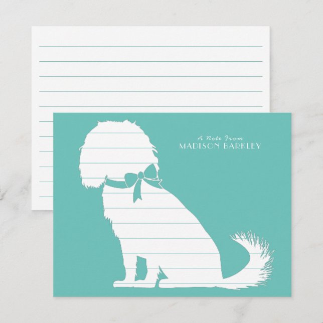 Cavalier King Charles Spaniel Dog Puppy Thank You Card (Front/Back)