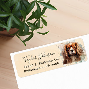 Cavalier King Charles Spaniel Dog Return Address