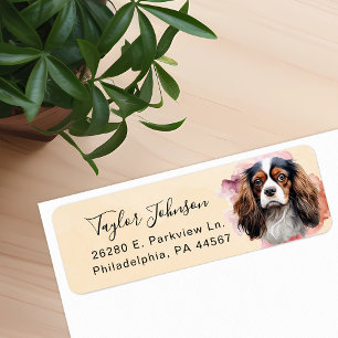 Cavalier King Charles Spaniel Dog Return Address