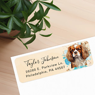 Cavalier King Charles Spaniel Dog Return Address