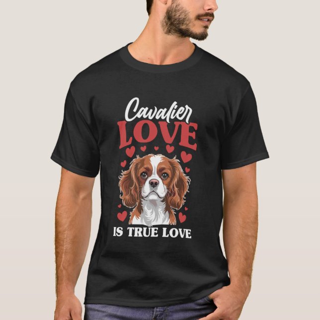 Cavalier King Charles Spaniel Dog T-Shirt (Front)