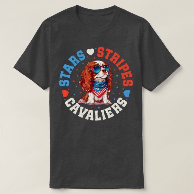 Cavalier King Charles Spaniel Dog T-Shirt (Design Front)