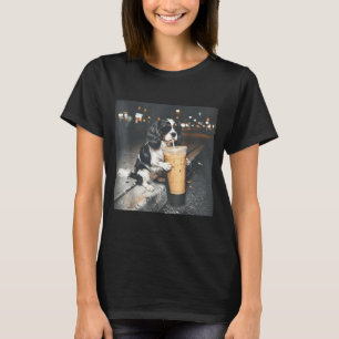 Cavalier king charles spaniel drinking iced coffee T-Shirt