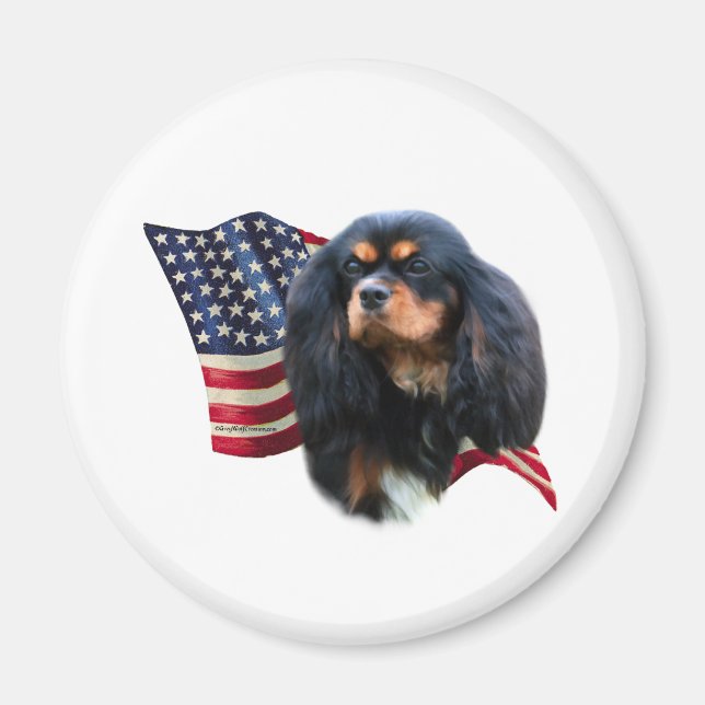Cavalier King Charles Spaniel Flag - Magnet (Front)