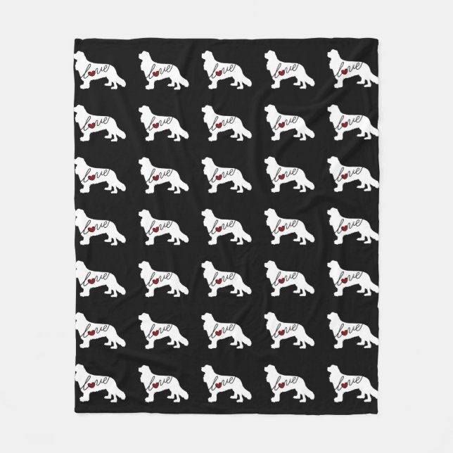 Cavalier King Charles Spaniel Fleece Blanket (Front)